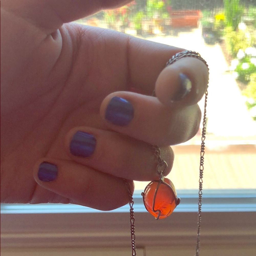 💯Vintage Real crystal sterling stone ⭐️ - Picture 5 of 8